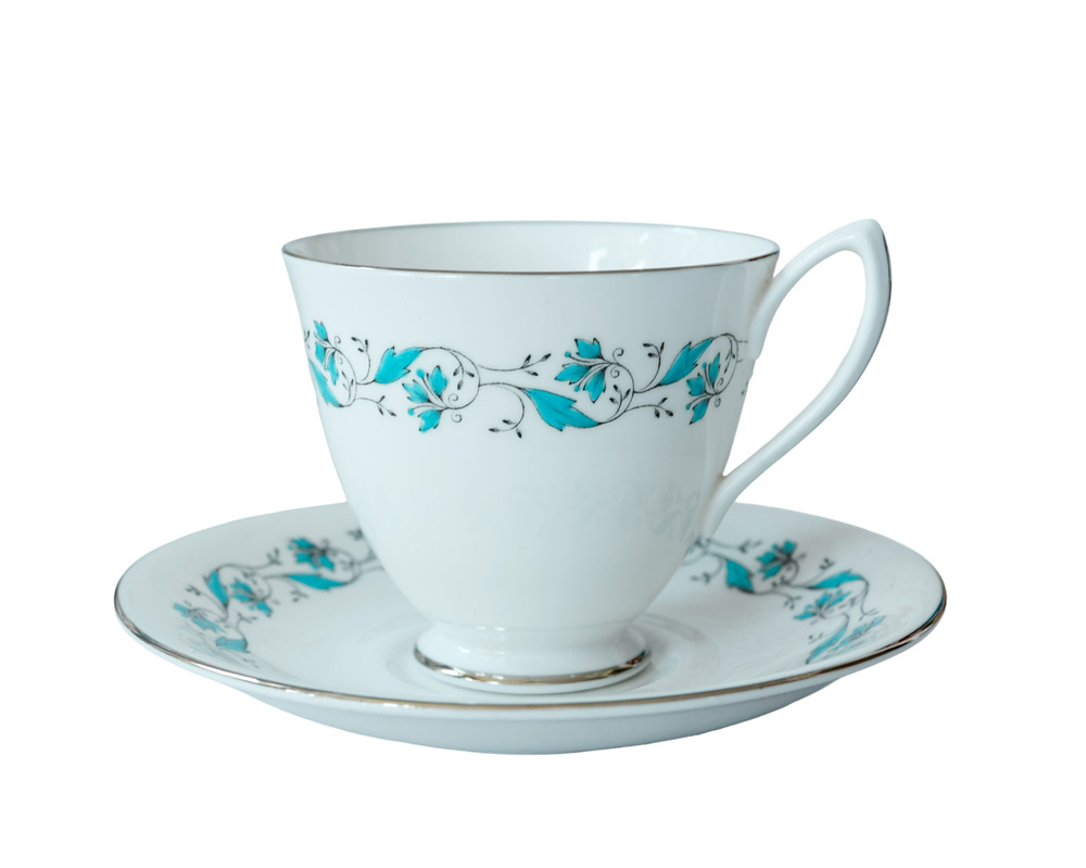 VTG 1950s Royal Albert Harmony Floral Teacup Set Cottage English Countryside MCM